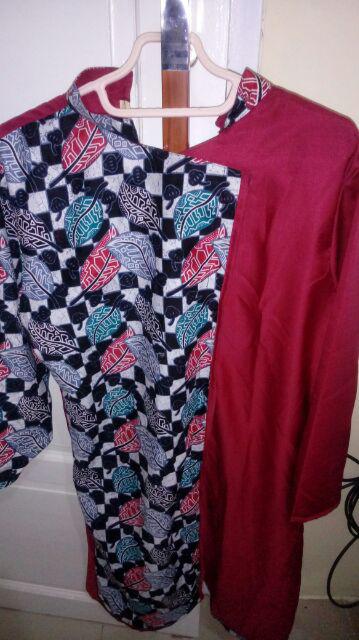 Batik Wanita Kekinian Fatima Dianara Tunik Batik Kombinasi