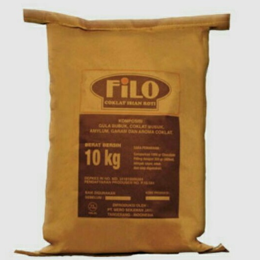 

Filo Choco Filling Powder 1 kg/Bubuk Isian Coklat/Bread Filling/Topping/Brownies Streusel