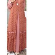➼ SYABINA MAXY IK BAHAN CERUTY BABYDOLL Full Furing Kancing Depan Variasi Gamis Wanita Terbaru 2021 