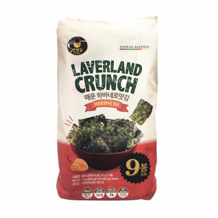 Laverland Crunch Seaweed Korea / Snack Seaweed by Manjun