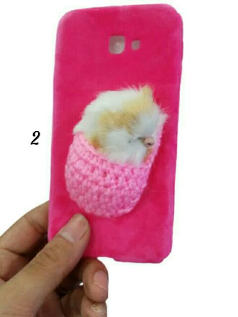 Case luxury bulu cute casing Samsung J4 plus 2018