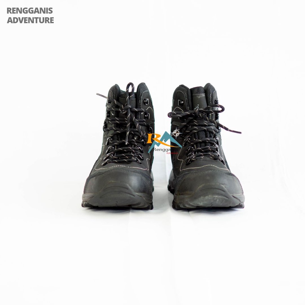 Sepatu Gunung AREI HIGH All Black Sepatu REI Outdoor Hiking