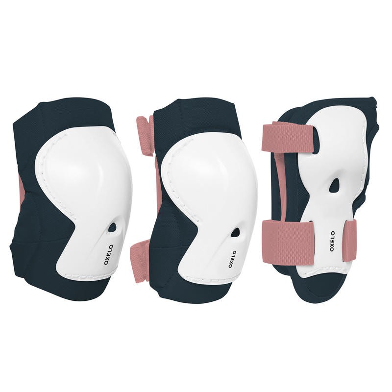 DEKKER SEPATU RODA SKATEBOARD SKUTER PRODUK IMPORT SET PROTECTOR ORIGINAL OXELO BLACK WHITE