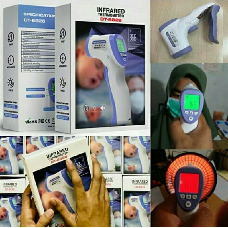 Termometer infrared digital termometer tembak tanpa sentuh Thermometer digital alat ukur suhu badan