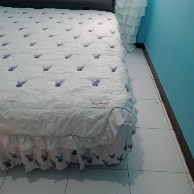 Preloved Sprei rumbai ukuran no 2 bisa ke 1