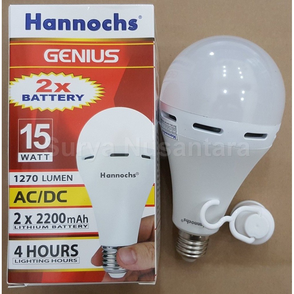 Lampu LED Hannochs Genius 15 Watt (Emergency Magic Lamp)