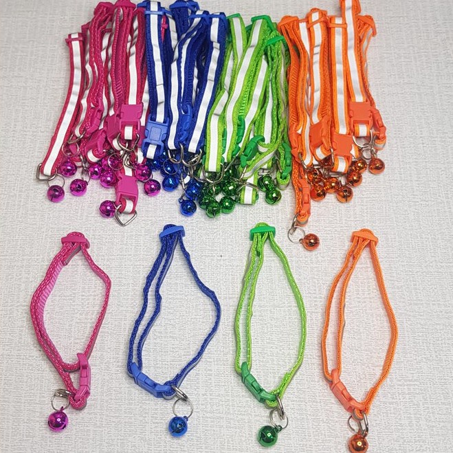 KALUNG TALI HEWAN LEHER COLLAR LONCENG KUCING DAN DOGGY ADJUSTABLE MURAH [SWEETSPACE]