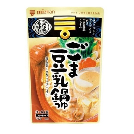 

Mizkan Sesame & Soy Milk Nabe Hot Pot Soup Straight 750 ml [3-4 Porsi]
