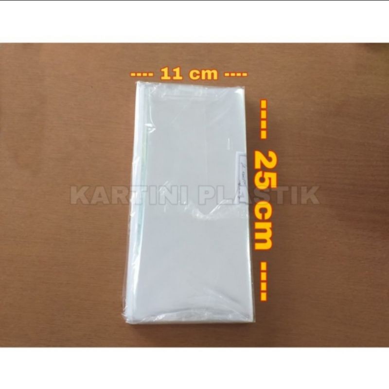 

Plastik OPP Tanpa Lem Ukuran 11x25