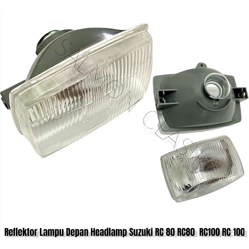 Reflektor Lampu Depan Headlamp Suzuki RC 80 RC80  RC100 RC 100