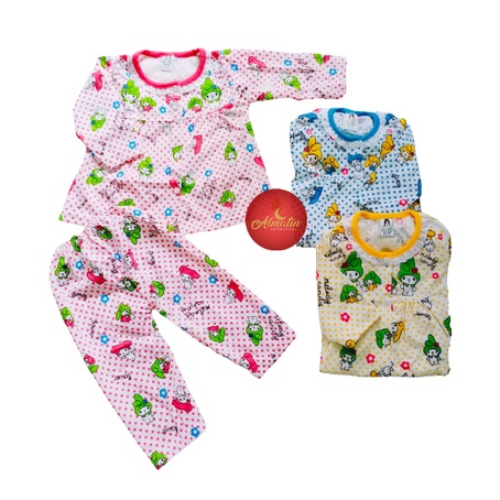 Baju Piyama Anak Lengan Panjang / Baju Anak Santai Motif Karakter