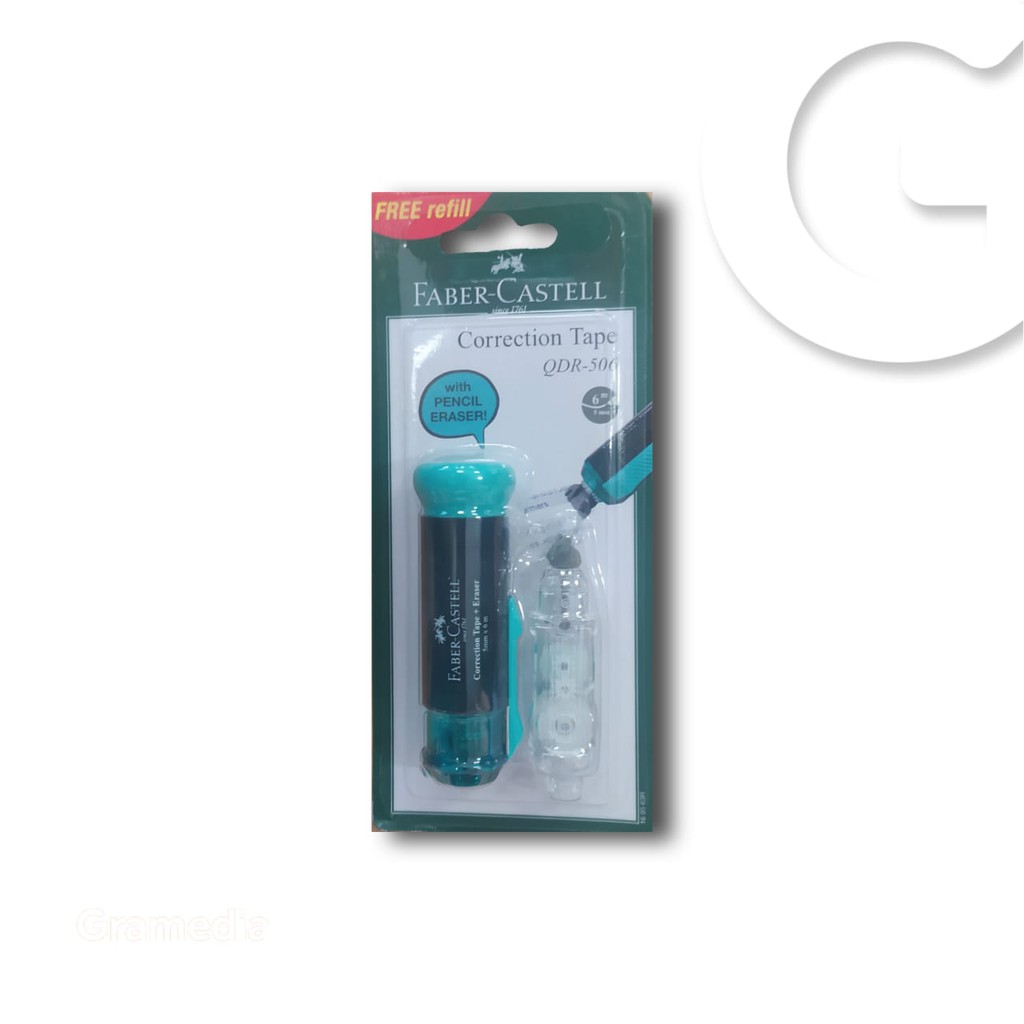 

Gramedia Gorontalo - Faber Correction Tape QDR 506 Green Tosca Barrel 169563 R