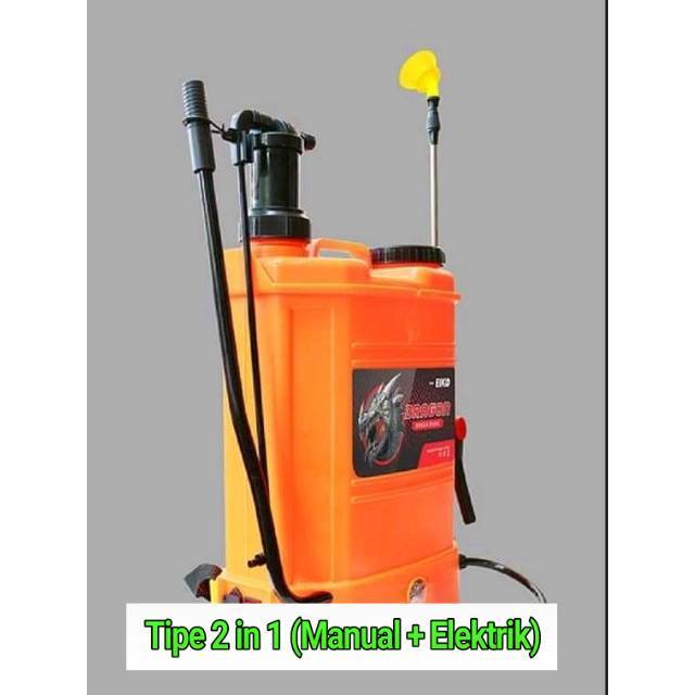 Tangki Sprayer Elektrik EIKO-DRAGON 16 Liter Dual (2 in 1)