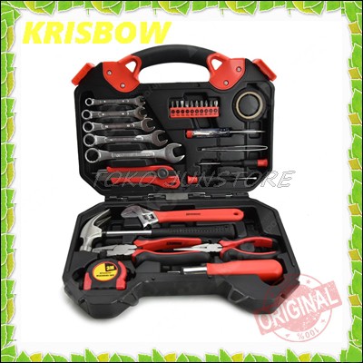 Krisbow Set  Kunci Alat Bengkel Perkakas Mekanik 28 Pcs MECHANIC TOOL KIT 28 PCS, ASLI ORIGINAL