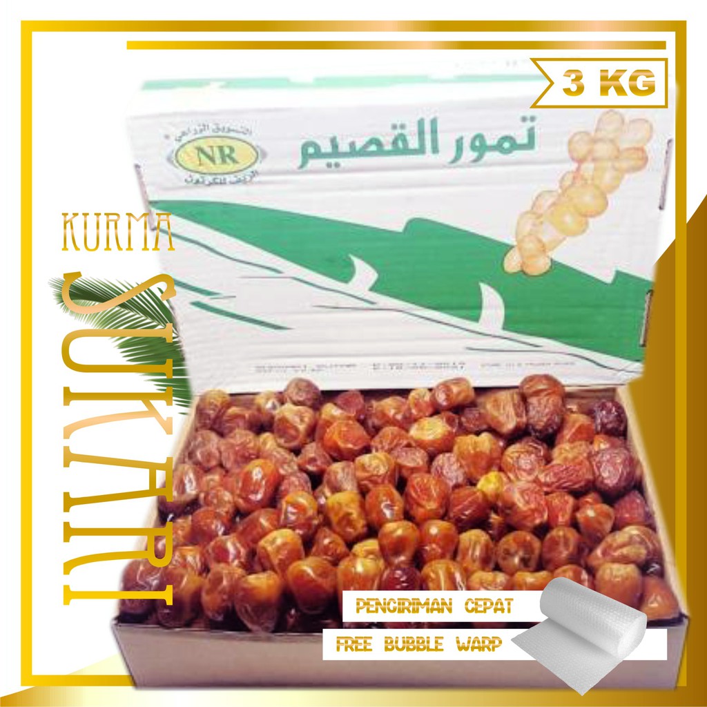 KURMA SUKARI 3KG/KURMA SUKARI BASAH/KIRMA SUKARI