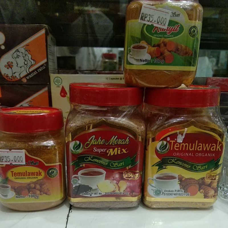 

jahe merah, temulawak herbal