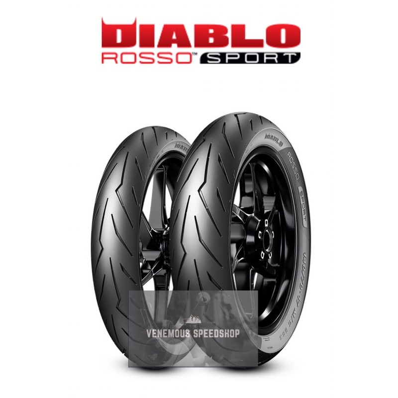 Ban Pirelli Diablo Rosso Sport Ukuran 90/90-14 (Tubeless)