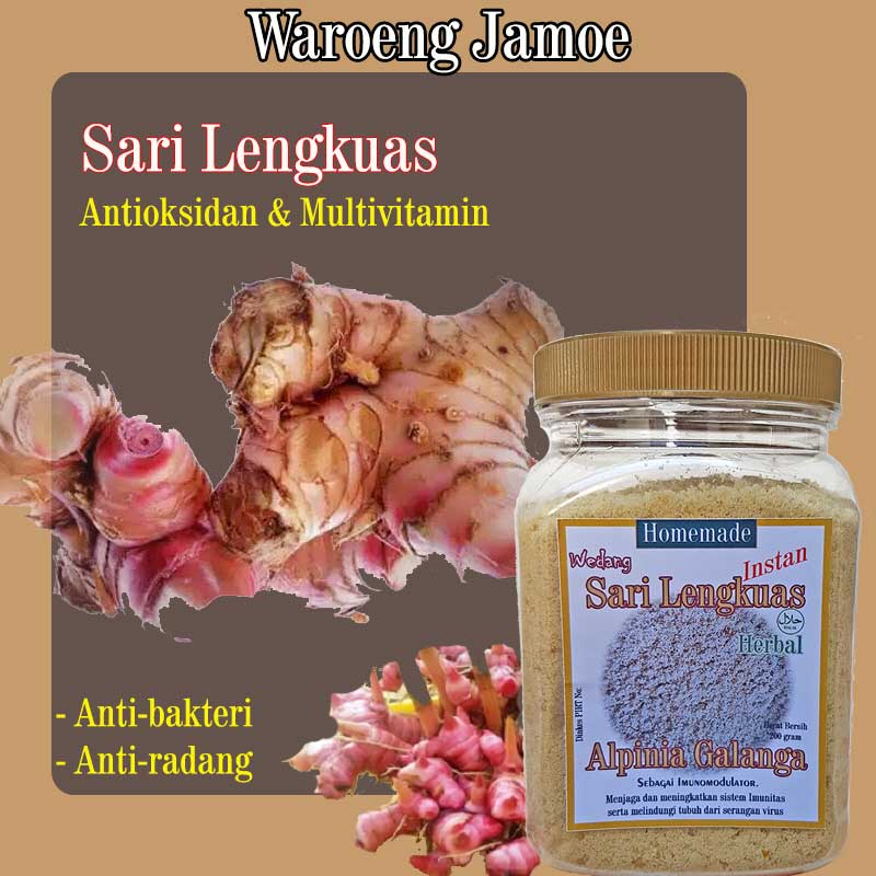 

Lengkuas Instan membantu daya tahan tubuh anda. Alami itu Sehat, Sehat itu nggak perlu mahal.