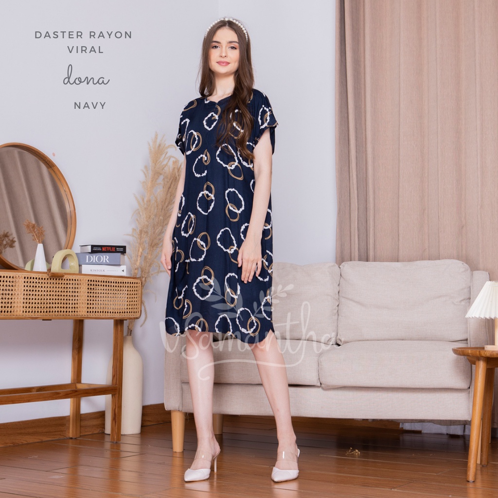 Daster Viral Busui Rayon Motif