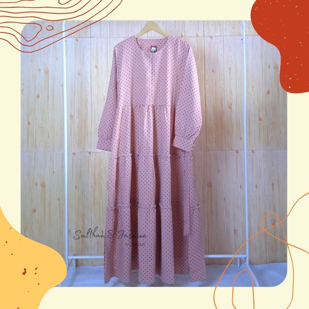 KANAYA GAMIS REMAJA POLKADOT BAHAN CERUTI