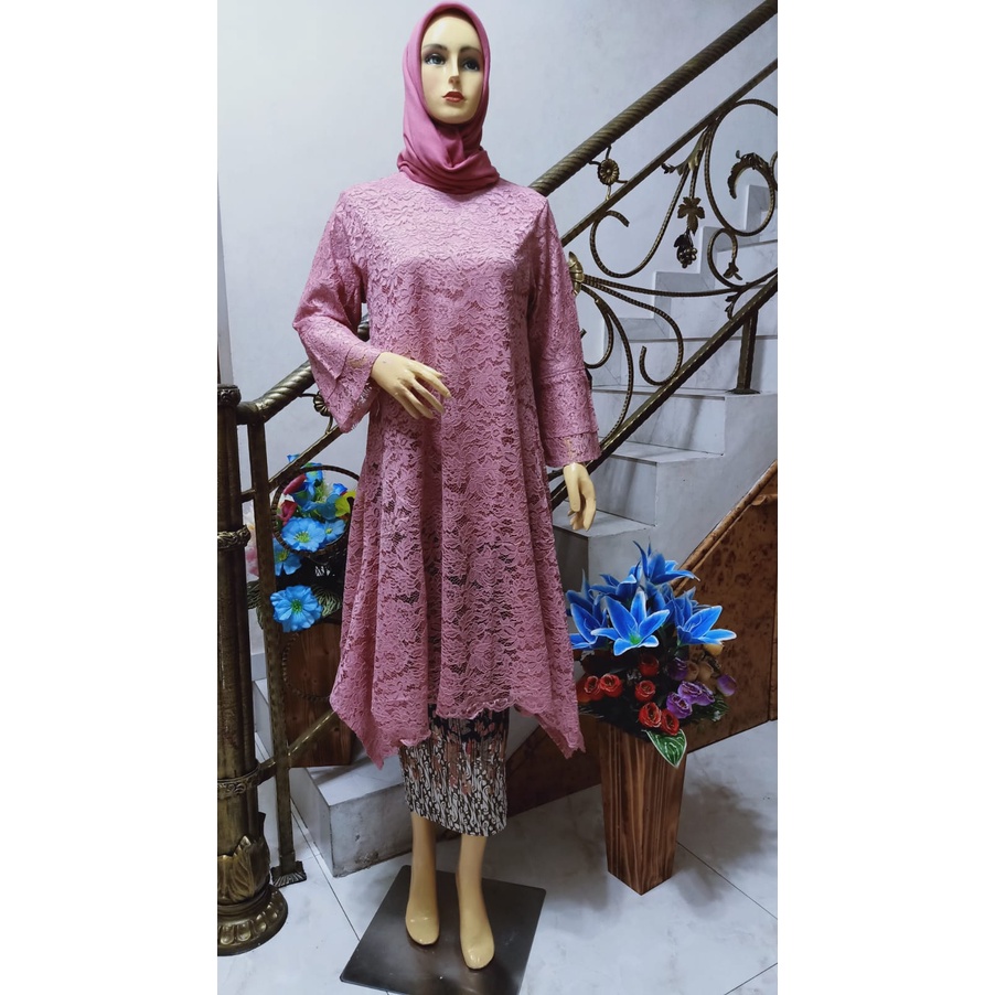 Set Tunik Brukat Kebaya Pesta