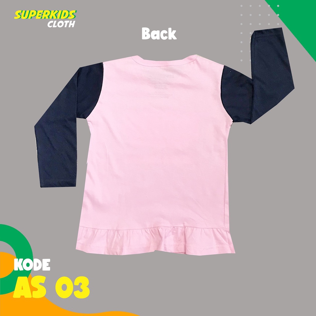 BAJU ANAK PEREMPUAN / KAOS ANAK PEREMPUAN / PAKAIAN ANAK CEWEK KAOS ANAK PEREMPUAN LENGAN PANJANG SELALU BERDOA ECER GROSIR SUPERKIDS CLOTH 1 - 11 TAHUN