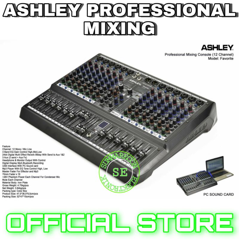 mixer audio 12 channel original ashley favorite 12 usb bluetooth recording