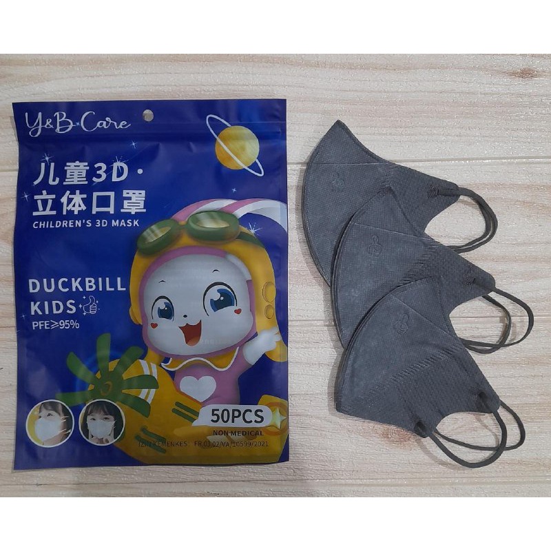 MASKER DUCKBILL POLOS ANAK Y&B dan FILTCARE