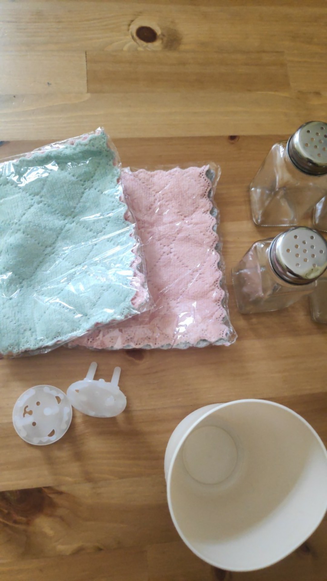 Kain Lap Dapur Microfiber Kain Lap Piring Anti Minyak Bahan Microfiber Lap Meja Anti Lengket