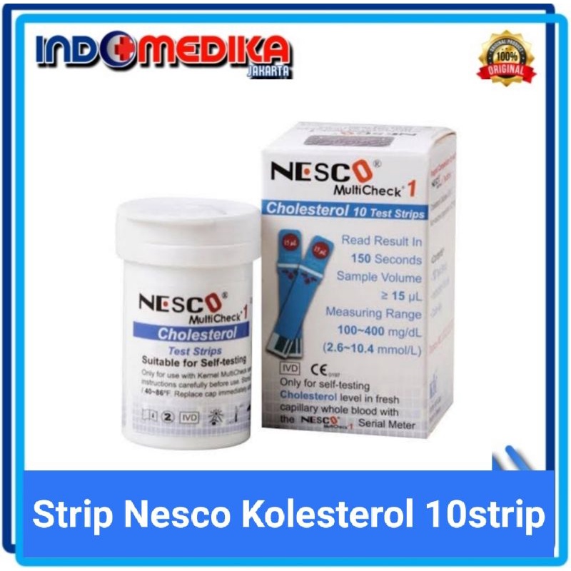 (Original) Strip Nesco Gula darah Stik Nesco / Asam Urat Nesco / Kolesterol nesco Strip / Uric Acid
