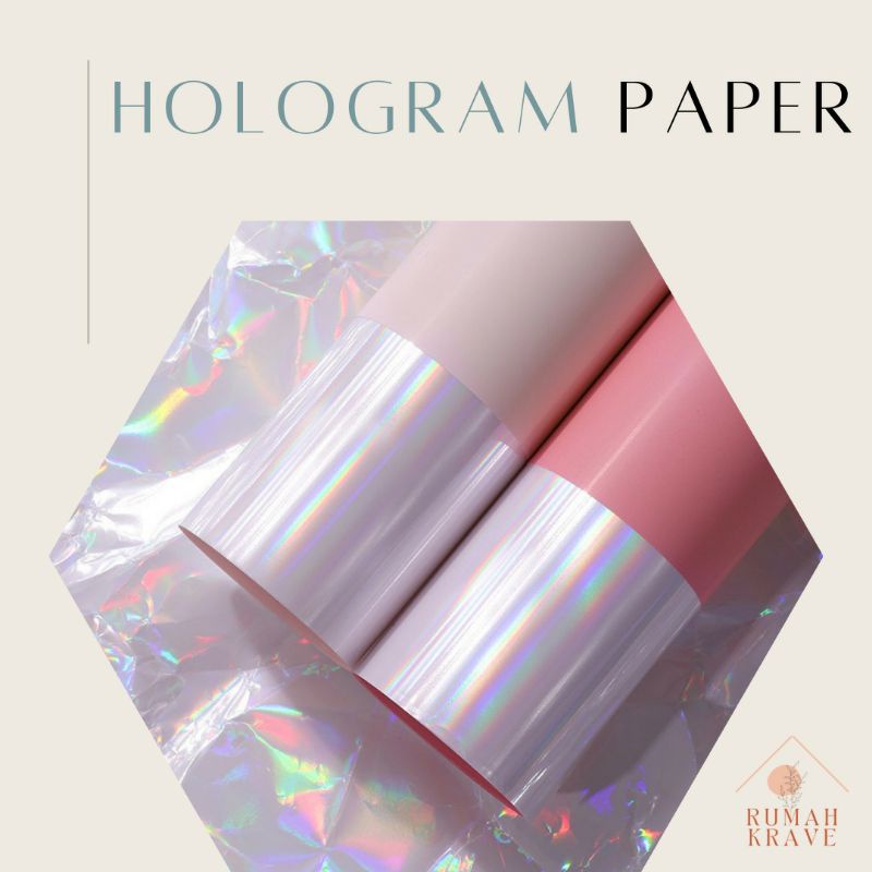 

RUMAH KRAVE - Hologram Cellophane Wraping Paper Kertas Buket Bunga