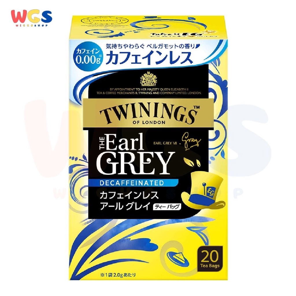 Twinings of London Japan Earl Grey Decaffeinated Tea Bag 20s x 2g