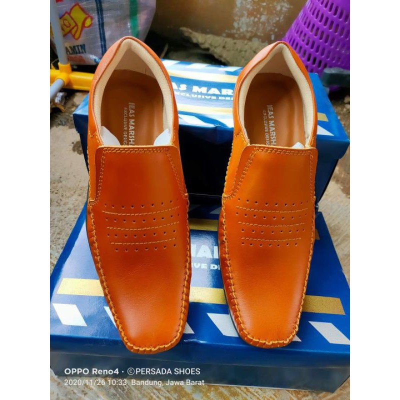 Sepatu Casual Kulit Pria Jeas Marshal Kr 103 ( Prokduksi Sendiri )