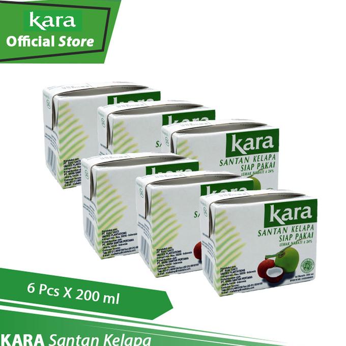 

[[COD]] KARA Santan Kelapa (Coconut Cream) 200 ml - 6 Pcs TERUJI Kode 400