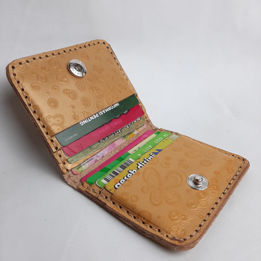 Dompet Kulit Wanita Bahan Kulit Sapi Asli Kartu Premium Original Wallet Fashion