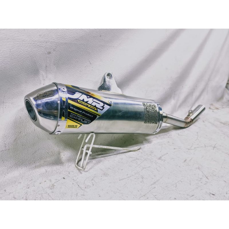 KNALPOT UDANG FIZ R MODEL BLIZZ PLAT KARAT SUPER SILENCER STAINLESS ORIGINAL JMR RACING 4135