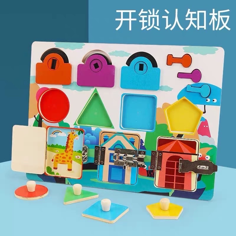 color shape recognition motoric toys basic skill wooden board mainan edukasi