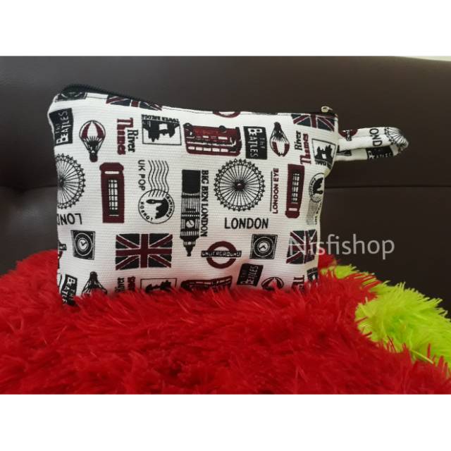 Pouch Dompet wanita / Tempat kosmetik / Pouch lucu / Pouch hp / tas london