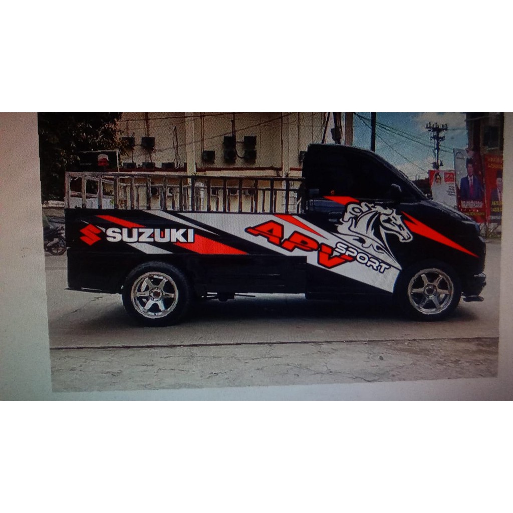 sticker cuting mobil apv pick up dll terbaru