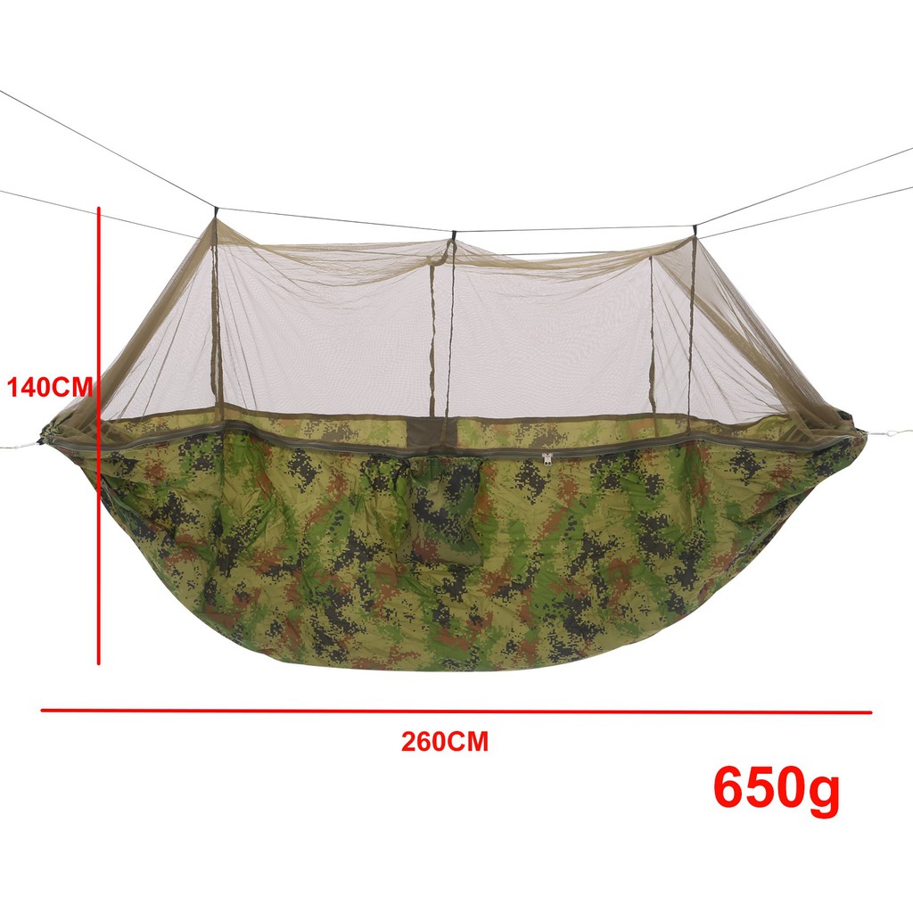 Hammock Camping with Mosquito Net - 260x140cm - Tempat Tidur Gantung