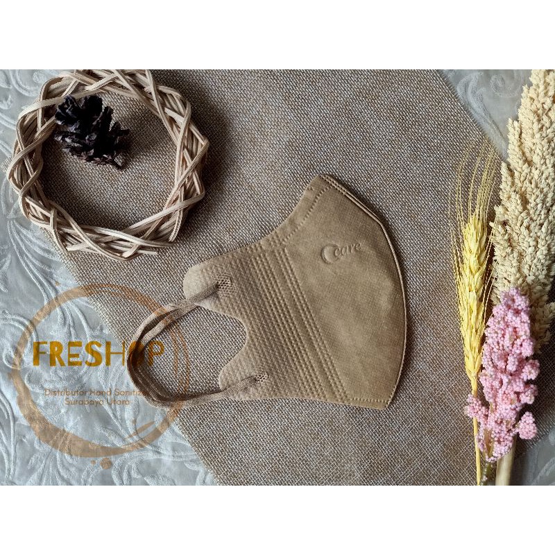 MASKER DUCKBILL C CARE ALKINDO GARIS MIRIP SENSI WARNA PUTIH HITAM ABU CREAM NUDE BROWN UNGU PINK AR