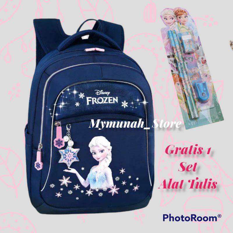 Tas Ransel Sekolah Anak Perempuan SD Karakter Elsa Frozen Murah