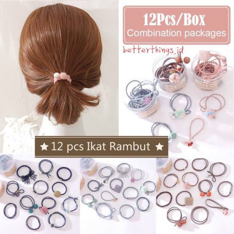 IKAT RAMBUT KOREA MIX 12PCS/BOX