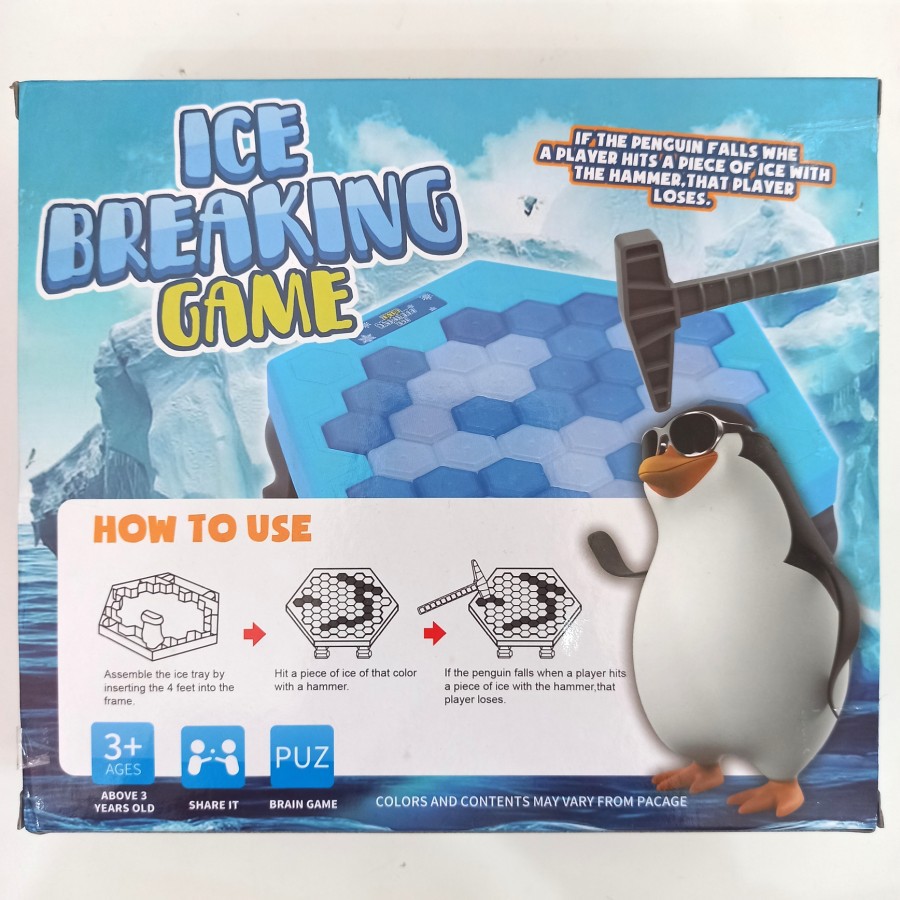 MAINAN ICE BREAKING GAMES BOARD - TRAP INTERACTIVE GAME PINGUIN