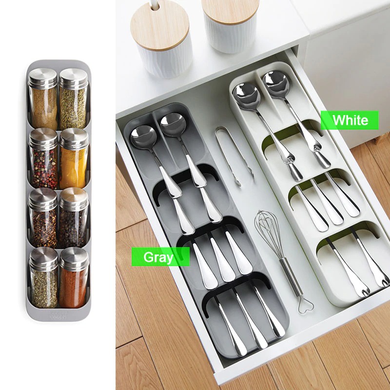 ANHICHEF Rak Organizer Dapur Tempat Sendok Garpu Tableware Storage Box - PP23