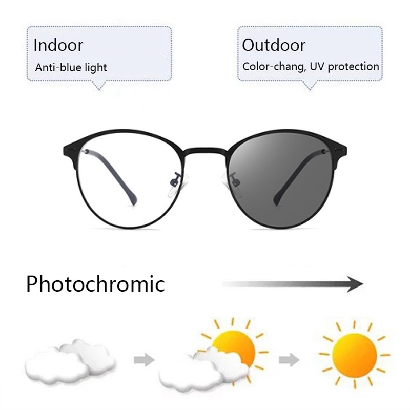 Kacamata Photochromic Anti Blue Light Untuk Pria Dan Wanita