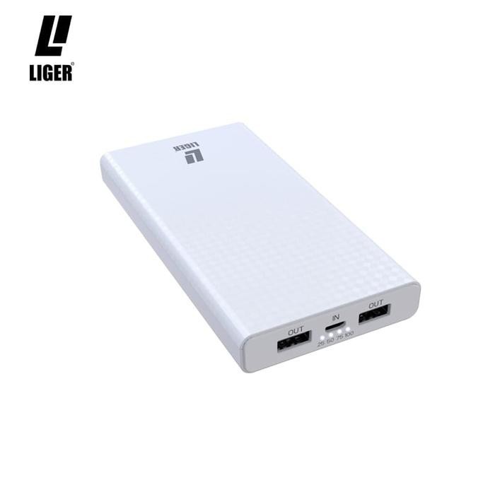 Powerbank Liger L-188 100% Original Liger 10000mah With Led Indicator