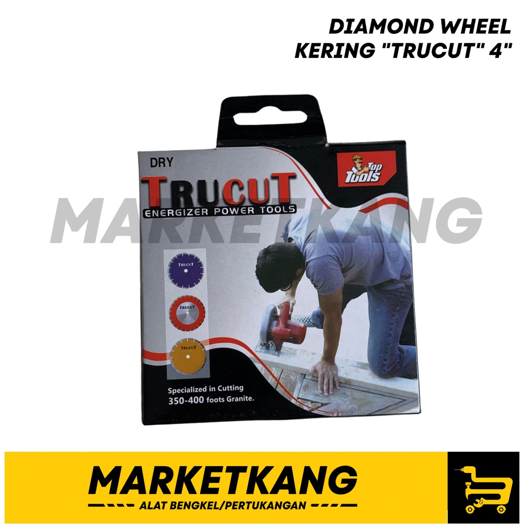 DIAMOND WHEEL DRY/KERING "TRUCUT" 4"