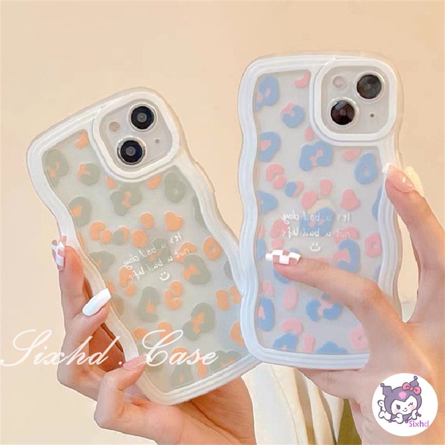 Realme C55 C30 C35 C33 C25 C15 C30s C25Y C21Y C31 C12 C11 C21 C20 C17 C3 10 9Pro+ 9i 7i 8i 6i 5i Narzo 50A 50i Prime Luxury Fashion Leopard Print Wave Pattern Phone Case Soft Cover