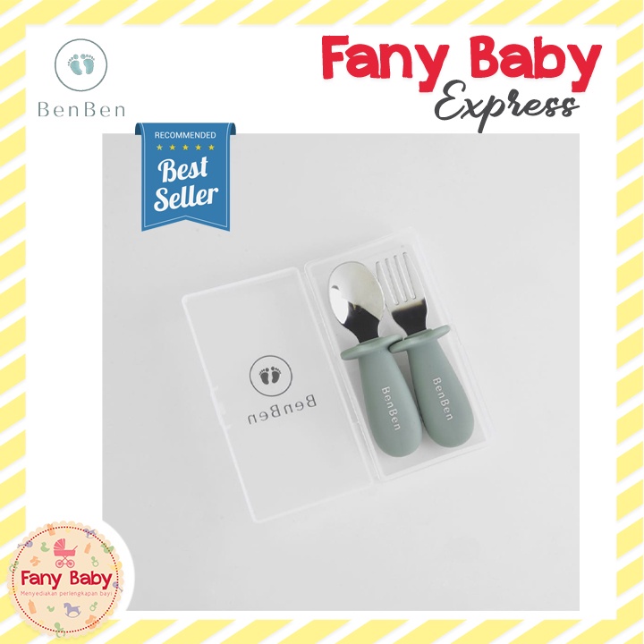 BENBEN STAINLESS TODDLER SPOON &amp; FORK